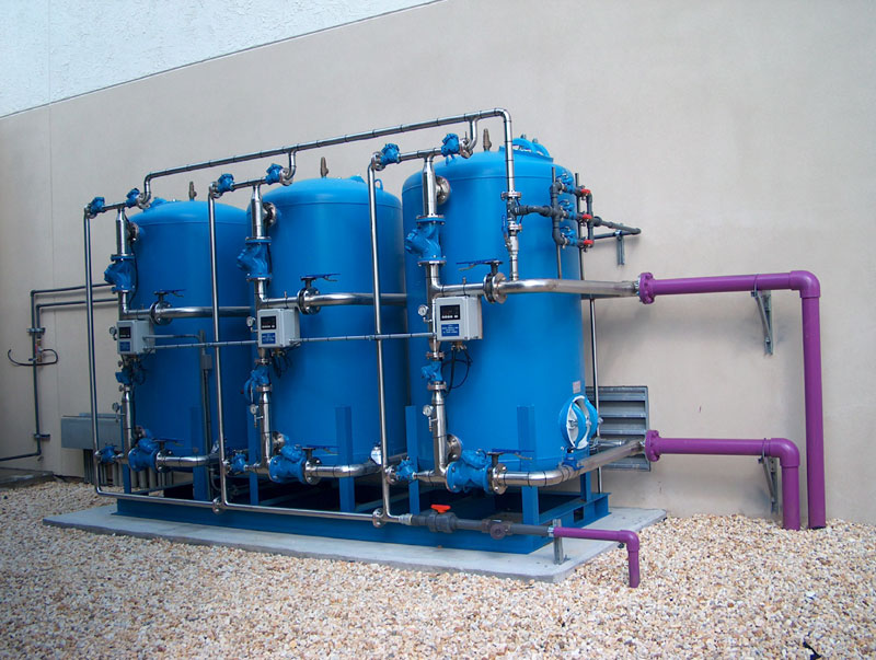 Automatic Triplex Industrial Water Softener AST-4872-4/3/1.5/SS